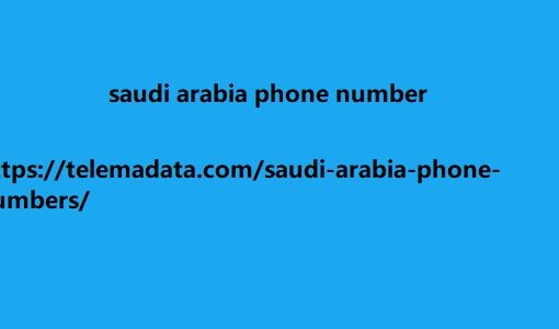 saudi arabia phone number